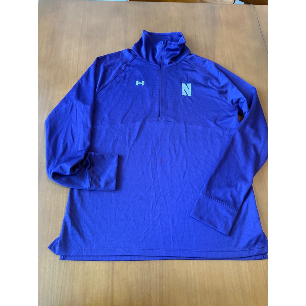Under Armour Northwestern Wildcats Purple 1/4 Zip Pullover Jacket XL